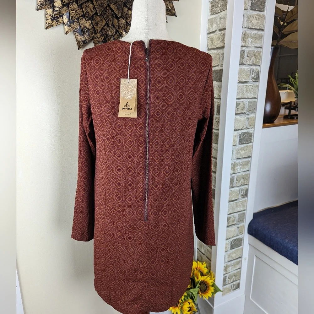 NWT Prana Bohemian Cece Dress in Pomegranate Size Small - Picture 2 of 3